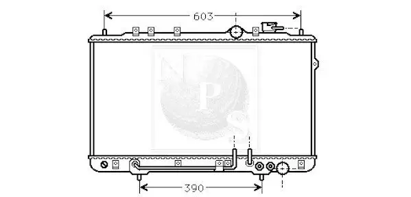 Kühler, Motorkühlung NPS H156I07