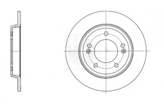 Bremsscheibe Hinterachse NPS H331I48 Bild Bremsscheibe Hinterachse NPS H331I48