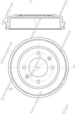 Bremstrommel NPS H340I10 Bild Bremstrommel NPS H340I10