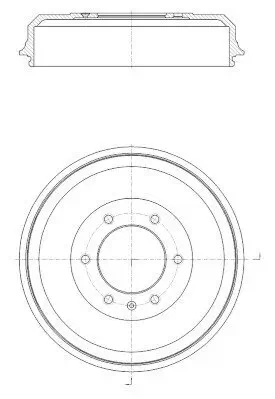 Bremstrommel Hinterachse NPS I340U03