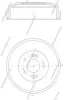 Bremstrommel Hinterachse NPS K340A01 Bild Bremstrommel Hinterachse NPS K340A01