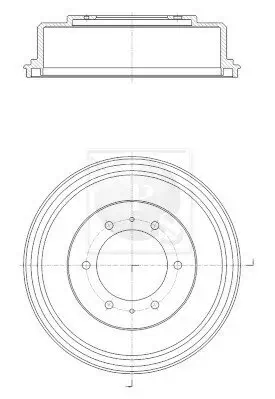 Bremstrommel Hinterachse NPS M340I04 Bild Bremstrommel Hinterachse NPS M340I04