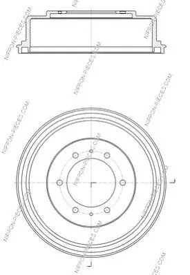 Bremstrommel Hinterachse NPS M340I04 Bild Bremstrommel Hinterachse NPS M340I04