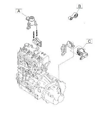 Lagerung, Motor NPS M401A01 Bild Lagerung, Motor NPS M401A01