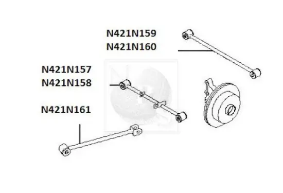 Lenker, Radaufhängung unten NPS N421N158 Bild Lenker, Radaufhängung unten NPS N421N158