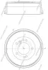 Bremstrommel Hinterachse NPS T340A20 Bild Bremstrommel Hinterachse NPS T340A20