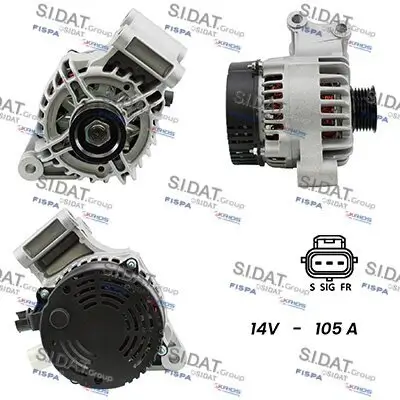 Generator 12 V FISPA A12DE0087A2 Bild Generator 12 V FISPA A12DE0087A2