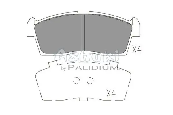 Bremsbelagsatz, Scheibenbremse ASHUKI by Palidium K012-49 Bild Bremsbelagsatz, Scheibenbremse ASHUKI by Palidium K012-49