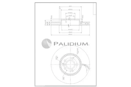 Bremsscheibe Vorderachse ASHUKI by Palidium P330-251 Bild Bremsscheibe Vorderachse ASHUKI by Palidium P330-251