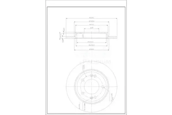 Bremsscheibe Hinterachse ASHUKI by Palidium Y089-72 Bild Bremsscheibe Hinterachse ASHUKI by Palidium Y089-72