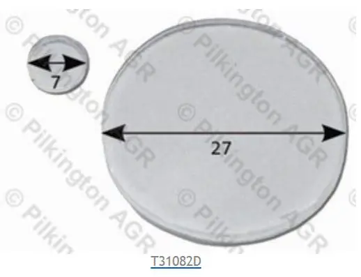 Gelpad, Optikkörper PILKINGTON 250021735 Bild Gelpad, Optikkörper PILKINGTON 250021735