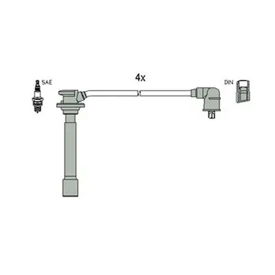 Zündleitungssatz HITACHI 134114 Bild Zündleitungssatz HITACHI 134114