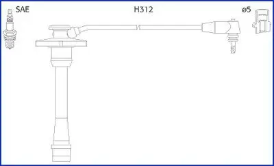 Zündleitungssatz HITACHI 134130