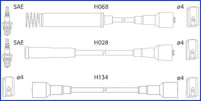 Zündleitungssatz HITACHI 134203