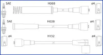 Zündleitungssatz HITACHI 134217