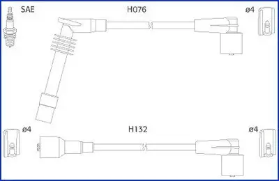 Zündleitungssatz HITACHI 134246