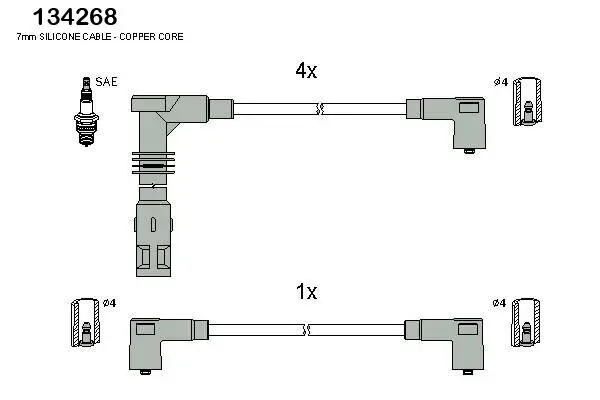 Zündleitungssatz HITACHI 134268