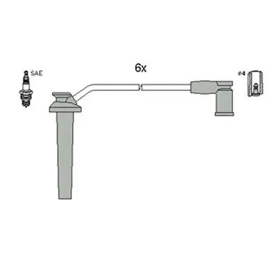 Zündleitungssatz HITACHI 134372 Bild Zündleitungssatz HITACHI 134372