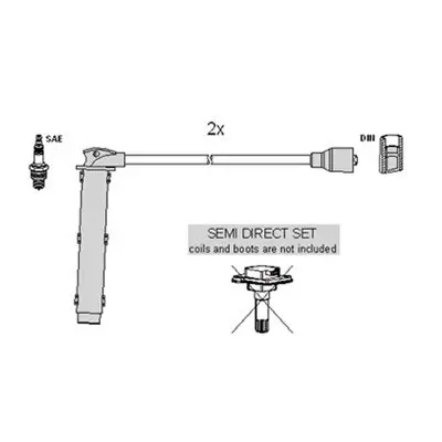 Zündleitungssatz HITACHI 134373 Bild Zündleitungssatz HITACHI 134373