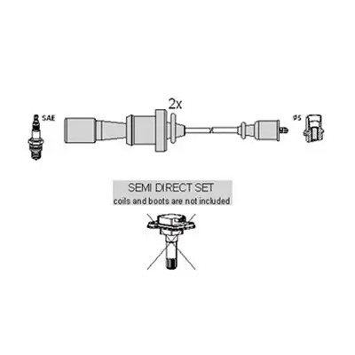 Zündleitungssatz HITACHI 134377 Bild Zündleitungssatz HITACHI 134377
