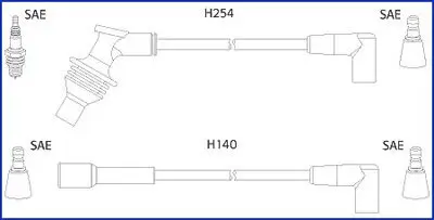 Zündleitungssatz HITACHI 134460