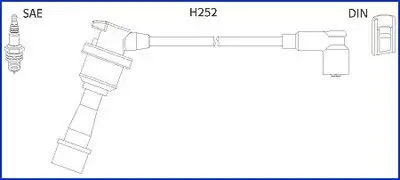 Zündleitungssatz HITACHI 134480 Bild Zündleitungssatz HITACHI 134480