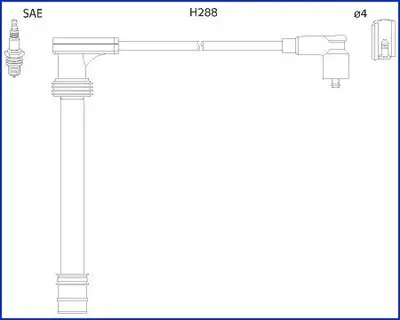 Zündleitungssatz HITACHI 134518