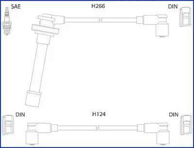 Zündleitungssatz HITACHI 134522