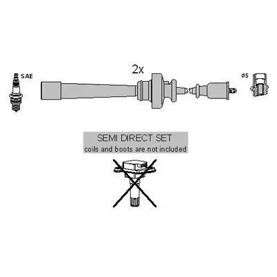 Zündleitungssatz HITACHI 134613 Bild Zündleitungssatz HITACHI 134613