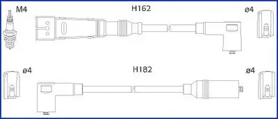 Zündleitungssatz HITACHI 134701