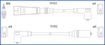 Zündleitungssatz HITACHI 134704