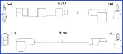 Zündleitungssatz HITACHI 134755