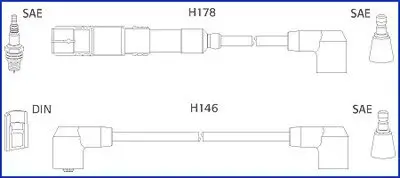 Zündleitungssatz HITACHI 134756