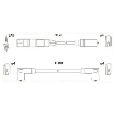 Zündleitungssatz HITACHI 134766