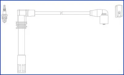 Zündleitungssatz HITACHI 134803 Bild Zündleitungssatz HITACHI 134803