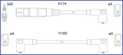 Zündleitungssatz HITACHI 134808