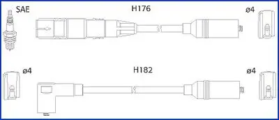 Zündleitungssatz HITACHI 134817