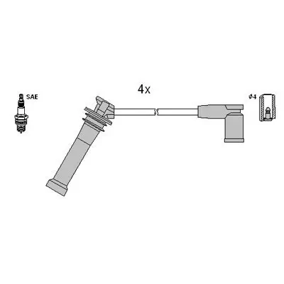 Zündleitungssatz HITACHI 134955