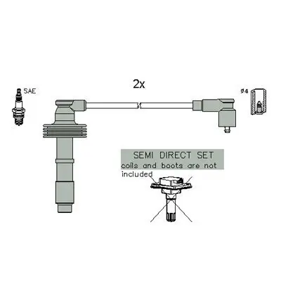 Zündleitungssatz HITACHI 134958 Bild Zündleitungssatz HITACHI 134958