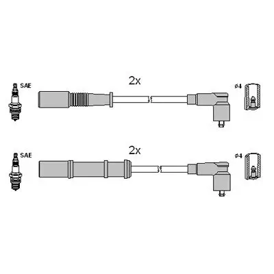 Zündleitungssatz HITACHI 134972