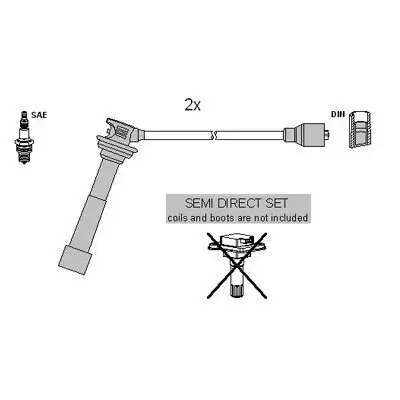 Zündleitungssatz HITACHI 134987 Bild Zündleitungssatz HITACHI 134987