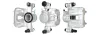 Bremssattel Hinterachse links vor der Achse DRI 4160520