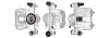 Bremssattel Hinterachse rechts vor der Achse DRI 4260520