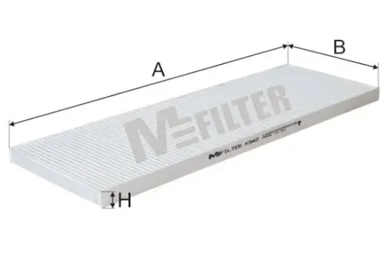 Filter, Innenraumluft MFILTER K 942 Bild Filter, Innenraumluft MFILTER K 942