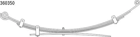 Federnpaket Hinterachse CS Germany 10.360.350.00