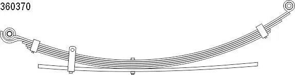 Federnpaket Hinterachse CS Germany 10.360.370.00