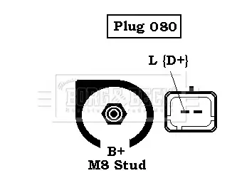 Generator 12 V BORG & BECK BBA2202 Bild Generator 12 V BORG & BECK BBA2202