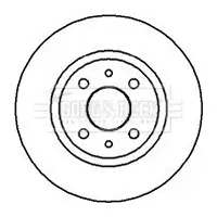 Bremsscheibe BORG & BECK BBD4002 Bild Bremsscheibe BORG & BECK BBD4002