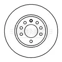 Bremsscheibe Vorderachse BORG & BECK BBD4074 Bild Bremsscheibe Vorderachse BORG & BECK BBD4074