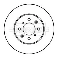 Bremsscheibe Vorderachse BORG & BECK BBD4081 Bild Bremsscheibe Vorderachse BORG & BECK BBD4081